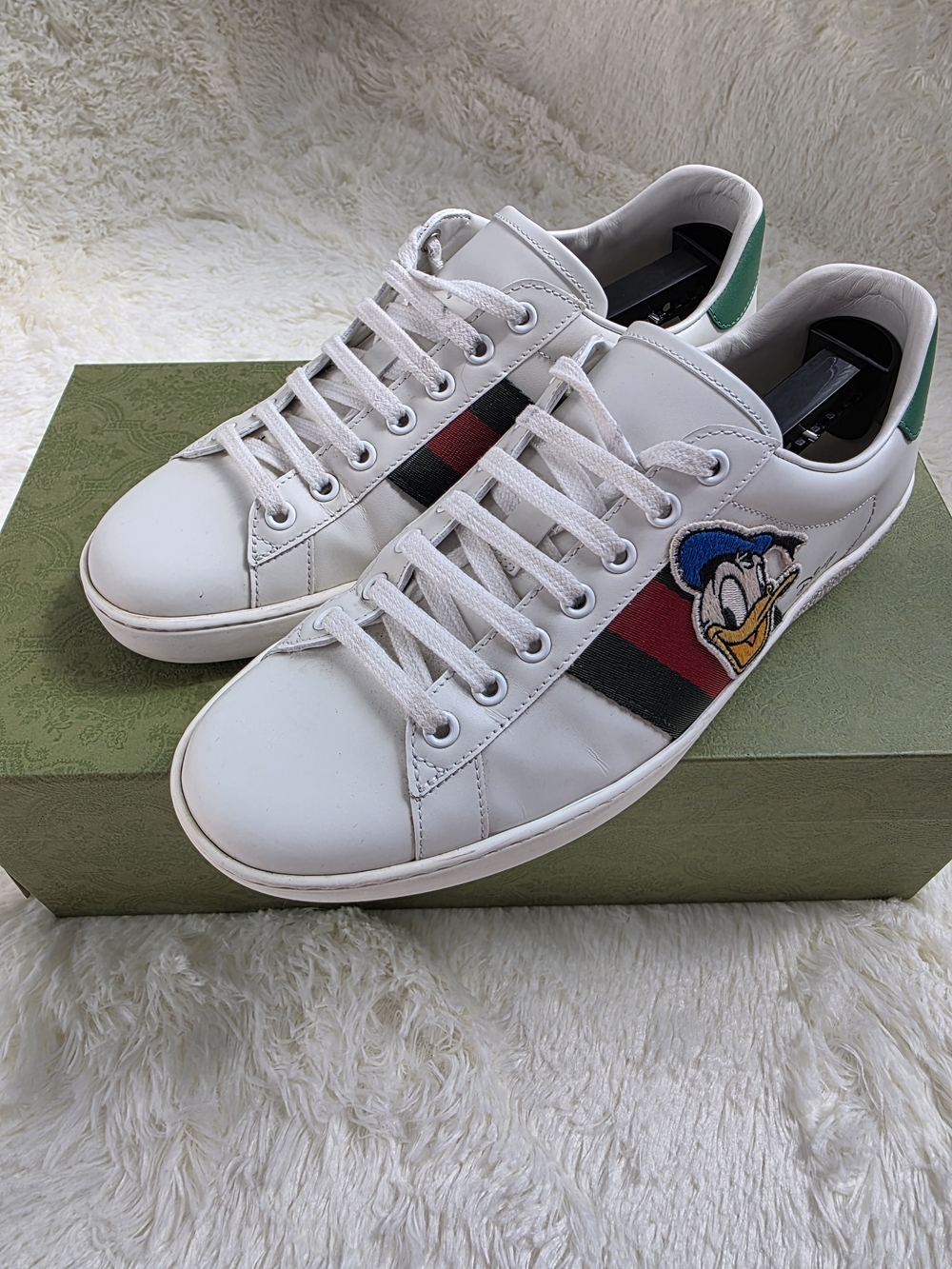 Gucci x Disney Ace Sneakers White Donald Duck Leather Low Top 